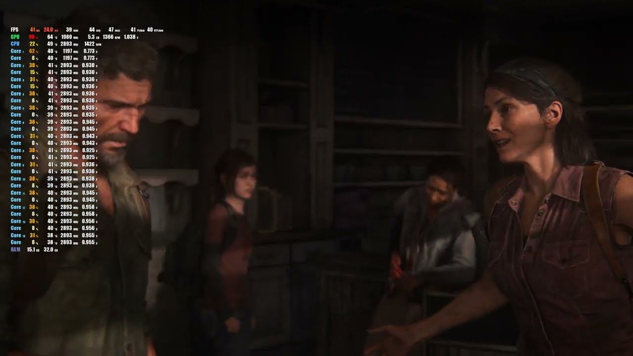 Xeon 2680 V4 + GTX 1660 | The Last Of Us Part I | MEDIUM | 1080P
