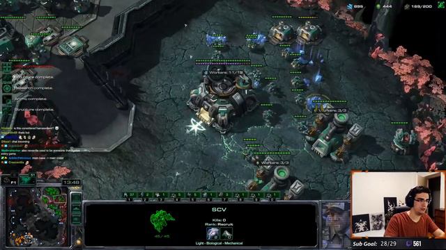StarCraft 2: "YOU THINK ITS FUNNY SPENDING 20 MINS LOOKING FOR RED DOTS?" #NeverSeeRedDot смотреть онлайн
