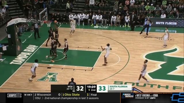 South Florida vs VCU Highlights | 2024 NCAA Men's Basketball Championship | College Basketball смотреть онлайн