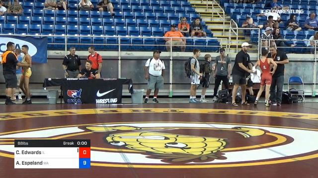 88 Lbs Cons 16 1 Caden Edwards Illinois Vs Aksel Espeland Washington смотреть онлайн