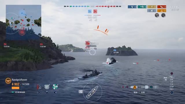 World of Warships: Legends　Benham смотреть онлайн