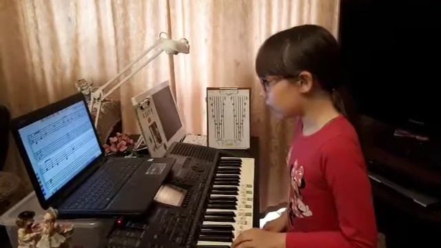 Аня Самосенко. Май-2018. The Spring has come (in C major). Наизусть лев.р. с сольф мелодии смотреть онлайн