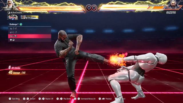TEKKEN 8 - Leroy Smith Combo Challenges. смотреть онлайн