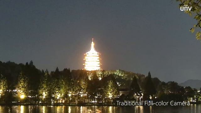 Камера UNIVIEW с цветным изображением в темноте： Wise-ISP VS Traditional Full-Color смотреть онлайн