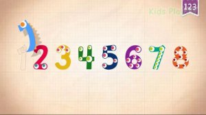 Endless Numbers counting 1 to 10 Learn 123 number for kids