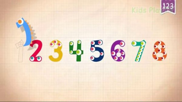 Endless Numbers counting 1 to 10 Learn 123 number for kids