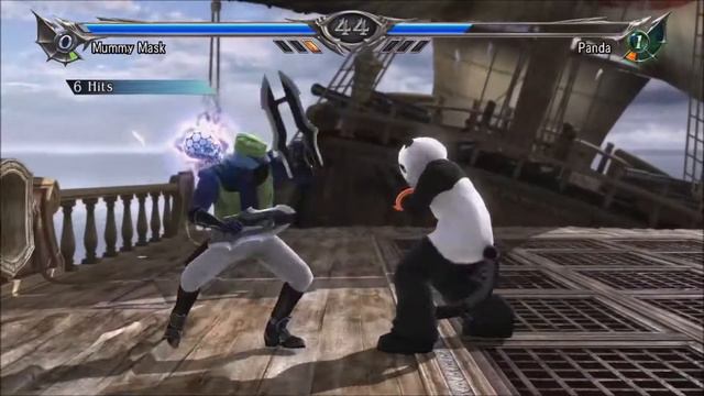 SoulCalibur V - Mummy Mask Vs Panda - Tekken