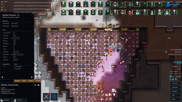 RimWorld Alpha 8 Let's Play - Ep.38 - FIGHTING INSIDE! смотреть онлайн