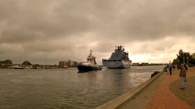 Auslauf aus Wilhelmshaven (Bontekai) des EGV Berlin смотреть онлайн
