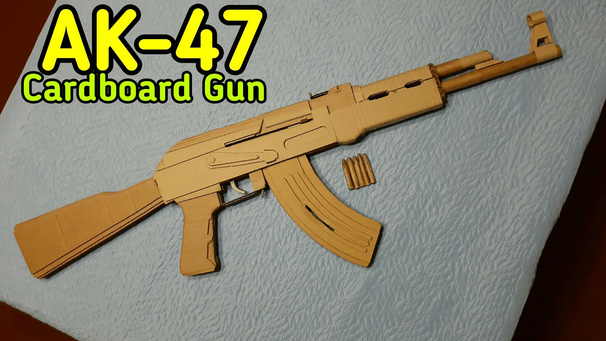 AK-47 How To Make DIY Cardboard Gun