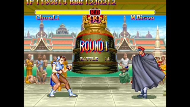 (MAME) Super Street Fighter 2 Turbo - 06b - Chun-Li (Alt Ending) - M Bison fight + Ending смотреть онлайн