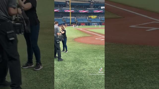3/13/23 Tampa bay rays versus Detroit tigers spring training national anthem смотреть онлайн