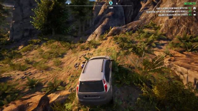 Reach The Top Of The Mountain With A Vehicle Instinct - Goat Simulator 3 смотреть онлайн