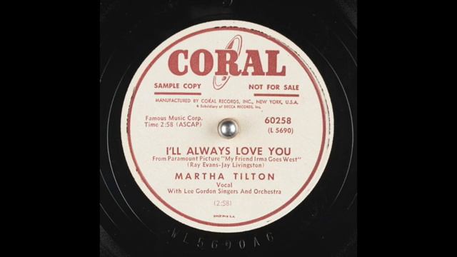 Martha Tilton - I'll Always Love You смотреть онлайн