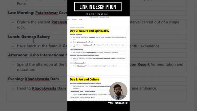 Pune Itinerary - Free stay, Free food || Budget tour guide - PDF format смотреть онлайн