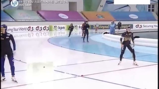 2011/12 speed skating world cup 500m Hyun-Yung Kim смотреть онлайн