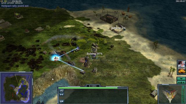 USA Air Force + No Super 1 vs 2 USA - Command and Conquer Generals PFB смотреть онлайн