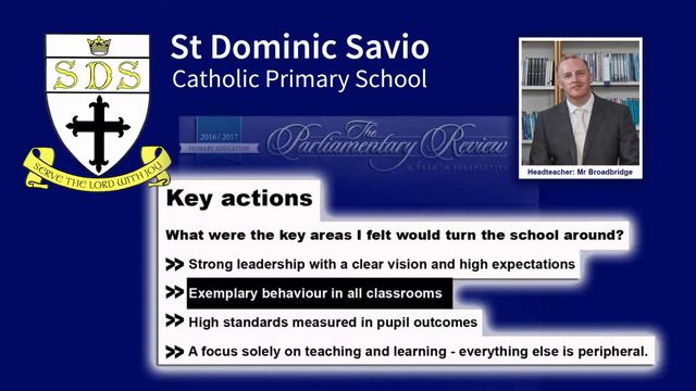 St Dominic Savio Catholic Primary School highlighting 'best practice in education'. смотреть онлайн