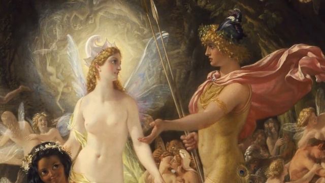 The Quarrel of Oberon and Titania by Joseph Noel Paton смотреть онлайн