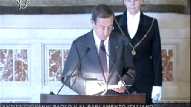 Roma - 10 Anni Fa Sua Santità Giovanni Paolo II In Parlamento (14.11.12)