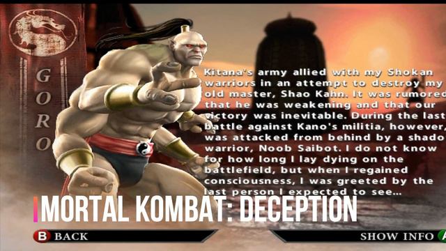 Goro'nun Hikayesi - Mortal Kombat Hikayeleri смотреть онлайн