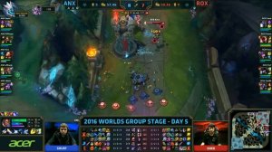 ANX vs ROX - Worlds 2016 W2D1 Group A | LoL S6 World Championship Week 2 Day 1 ANX vs Rox Tigers