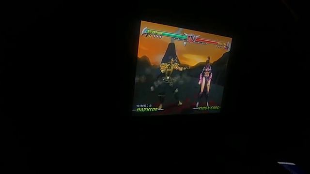 Mortal Kombat Deception Scorpion Get Over Here! Spear on Mileena Knocked Down Ryona смотреть онлайн