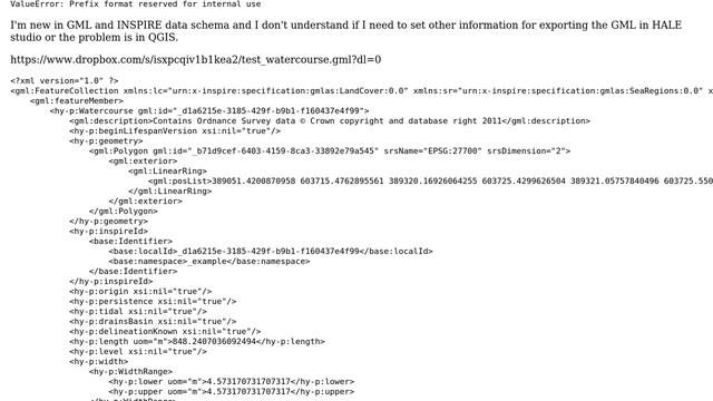 GIS: Open with QGIS a GML file (INSPIRE schema) created with HALE studio смотреть онлайн