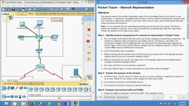 1.2.4.5 Packet Tracer - Network Representation смотреть онлайн