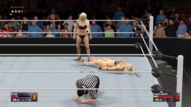 WWE 2K17 Sable vs Amazon Ellen - Extreme Rules смотреть онлайн