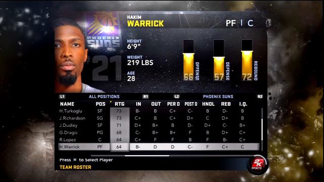 NBA 2K11 Phoenix Suns Overall Player Ratings смотреть онлайн