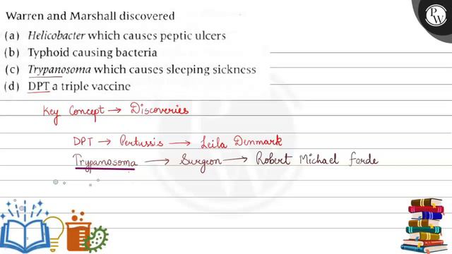 Warren and Marshall discovered
(a) Helicobacter which causes peptic ulcers
(b) Typhoid causing ba.. смотреть онлайн