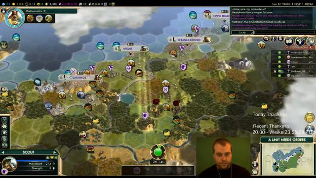 Civilization 5 Multiplayer 131: Carthage [2/4] ( BNW 6 Player Free For All) Gameplay/Commentary смотреть онлайн