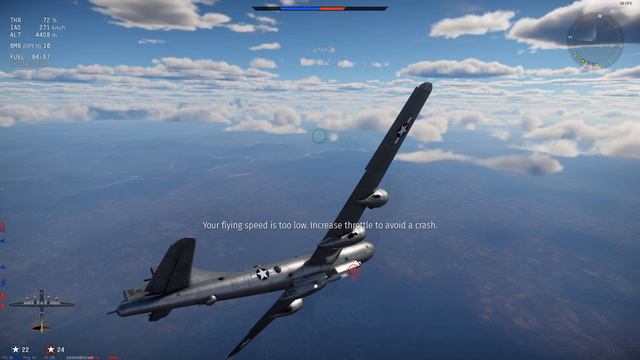 Bombing Run with Damaged B-29 War Thunder gameplay смотреть онлайн
