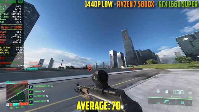 Battlefield 2042 : GTX 1660 Super + Ryzen 7 5800X | 1440p - 1080p | High & Low Settings смотреть онлайн