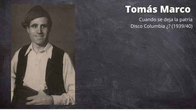 Tomás Marco "El canario de Aragón" - "Cuando se deja la patria" смотреть онлайн