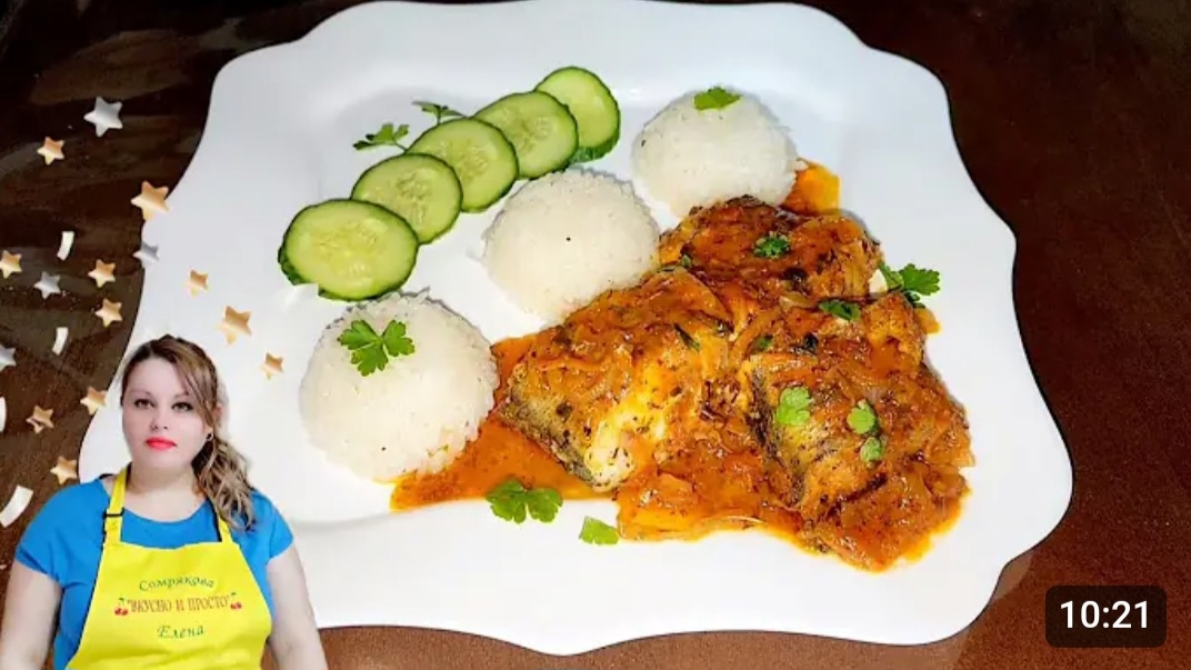 МИНТАЙ ТУШЁНЫЙ В ТОМАТНОМ СОУСЕ.🐟🥫🧈 смотреть онлайн