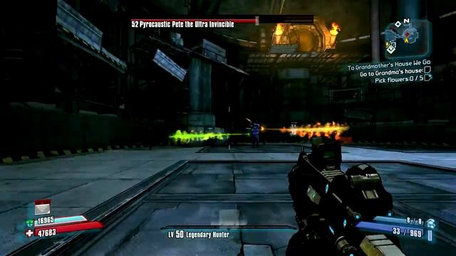 Borderlands 2: Zer0 TVHM Pyro Pete The Ultra Invincible 2 Minute Solo Kill смотреть онлайн