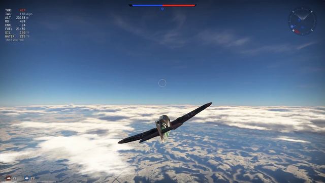 War Thunder BF109 K4 4 Kills смотреть онлайн