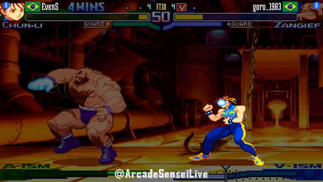 FT10 @sfa3: EvenS (BR) vs goro_1983 (BR) [Street Fighter Alpha 3 Fightcade] Jan 29 смотреть онлайн