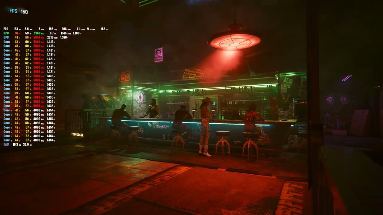 I7 13700F + RTX 4070 Ti | Cyberpunk 2.0 | MAX + HD | 1080P
