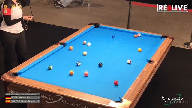 QF VOGELMANN Tina vs ROPERO Maria Teresa 8 Ball Dynamic Billard European Championships Women смотреть онлайн