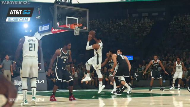 NBA 2K23 MyCareer Center Blocked Giannis! (PS4 Pro) смотреть онлайн