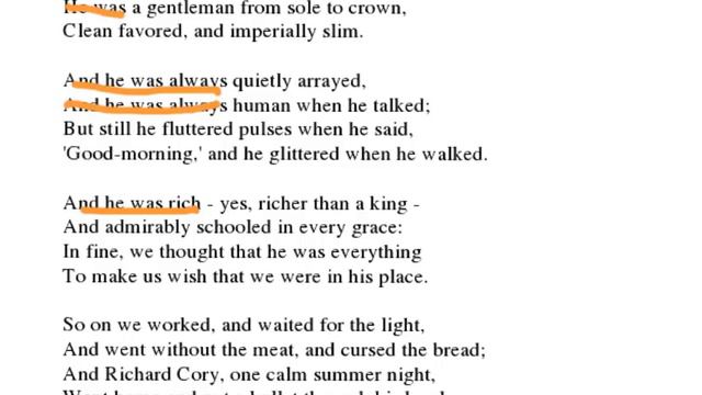 Analysis of 'Richard Cory' by Edwin Arlington Robinson смотреть онлайн