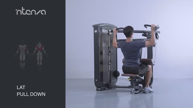 Силовой тренажер INTENZA "Тяга сверху" EL-03 смотреть онлайн