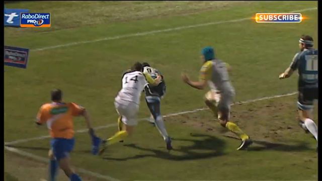Nikola Matawalu's magical run from quick tap for try - Glasgow Warriors v Ospreys 19th April 2013 смотреть онлайн