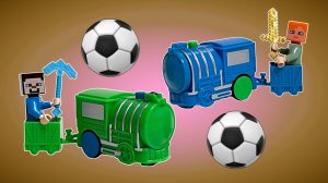 МУЛЬТИКИ ПРО ПАРОВОЗИКИ Веселые паровозики играют в "футбол" / Игра 3