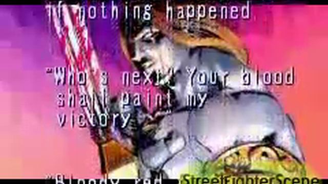 Super Street Fighter II Turbo Revival Vega's ending смотреть онлайн