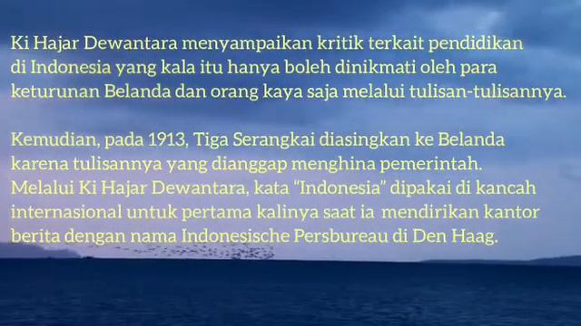 biografi Ki Hajar Dewantara смотреть онлайн