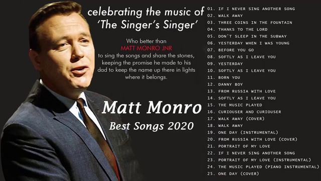Matt Monro   The Best Songs Of Matt Monro 2020   Greatest Hits Full Album